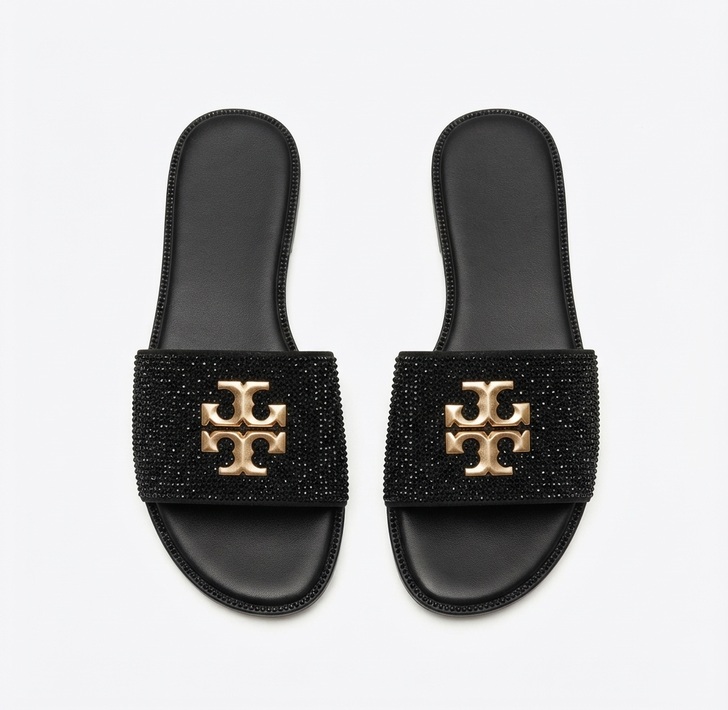 Tory Burch Everly Rhinestone Slide Sandals