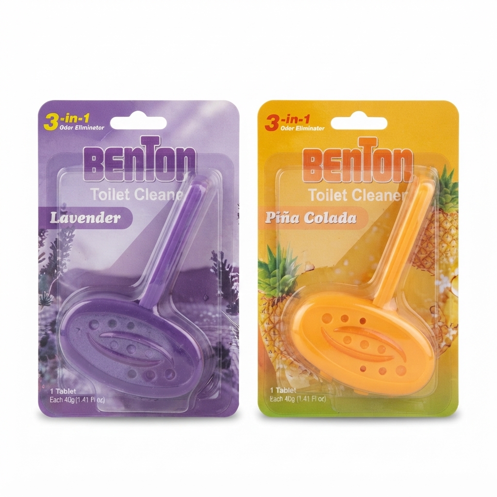Benton 3-in-1 Automatic Toilet Bowl Cleaner Rim Hanger