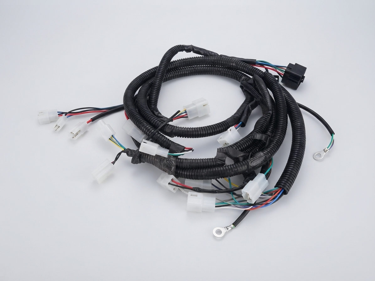 Apsonic Motorcycle Complete Wiring Harness Loom (Leader Cable)