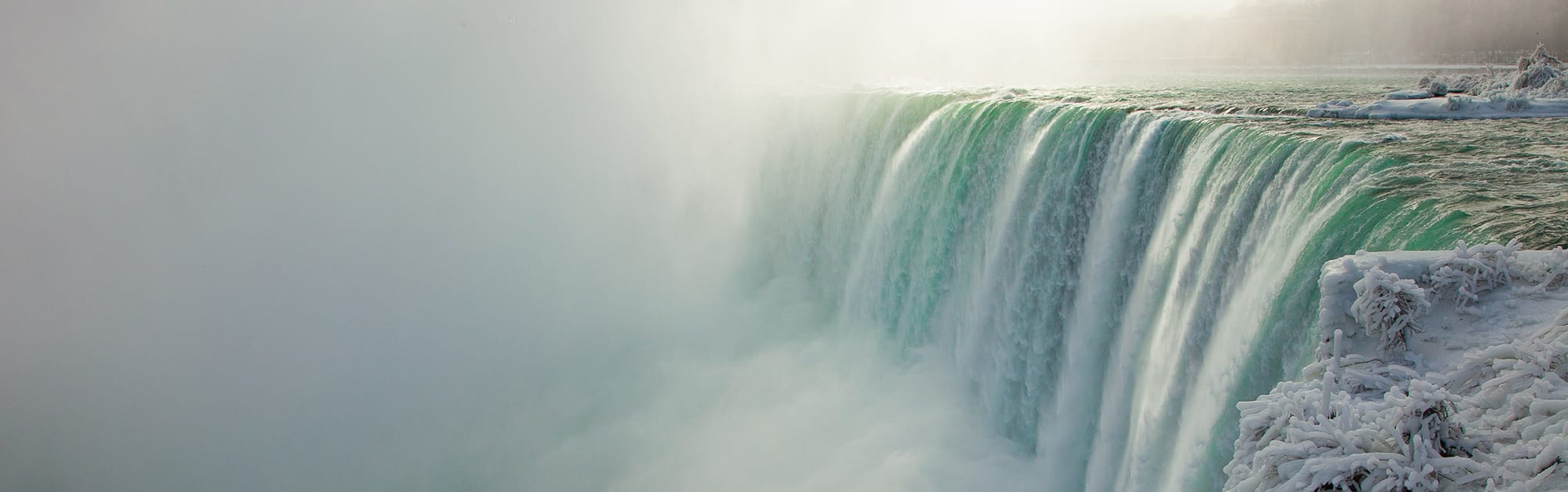 Niagara Falls on a wintry day