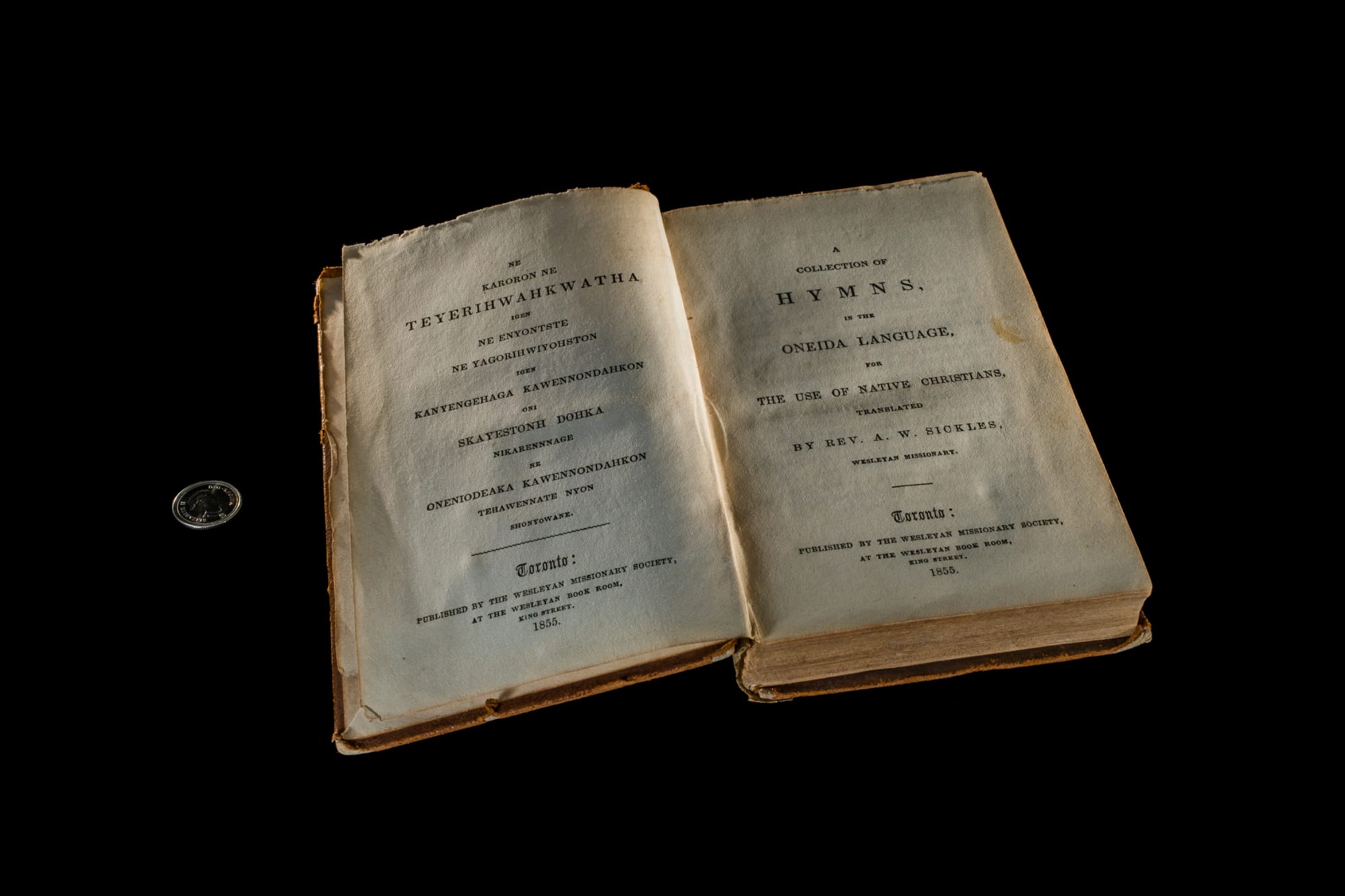 Oneida Hymnn Book open