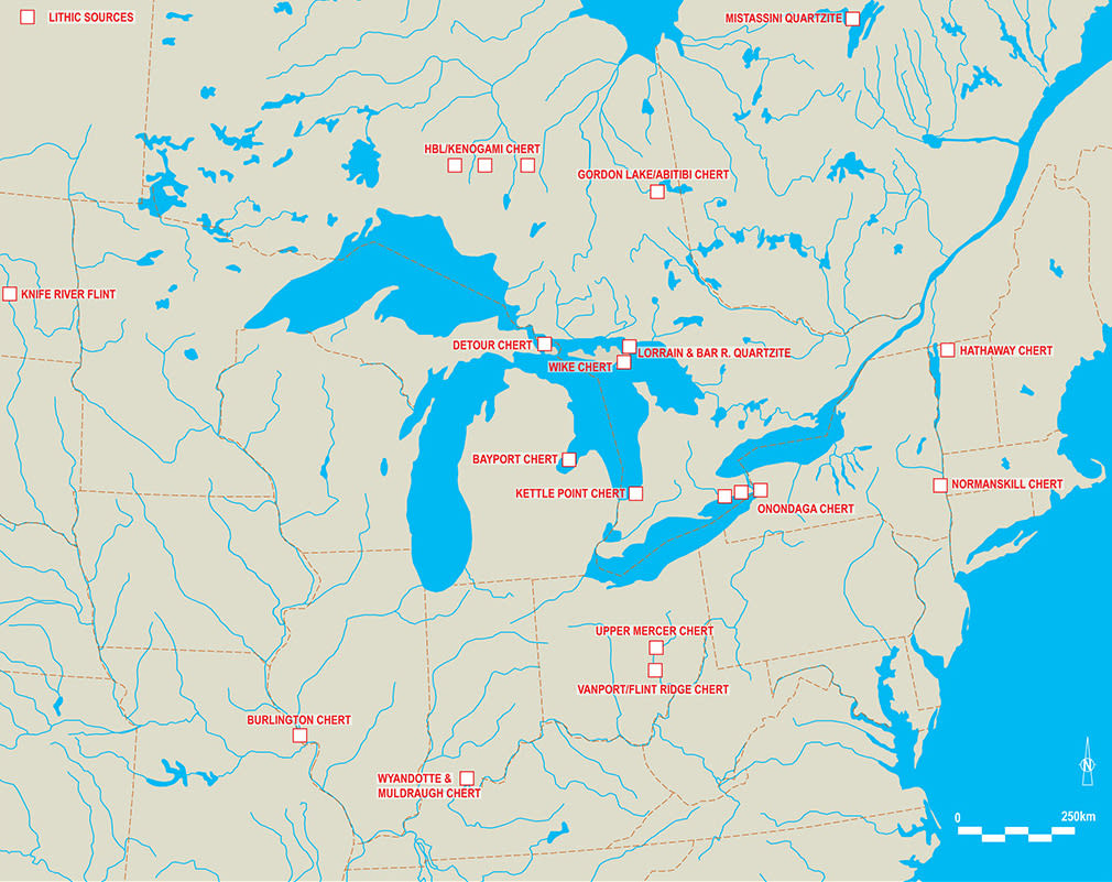 Eastern North America for OAS lithic