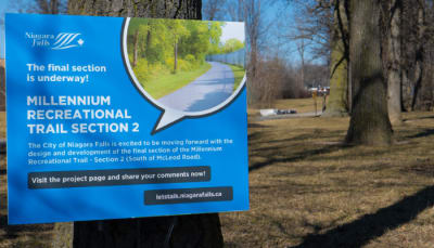 Map of the Millennium Recreational Trail Section 2