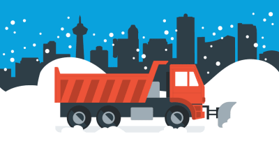 City of Niagara Falls Snowplow Truck graphic