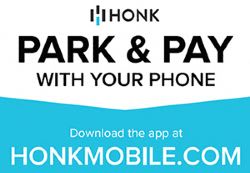 Park and Pay with your phone - download the app at honkmobile.com