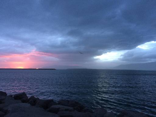 Pinks and purples in the sky at sunset