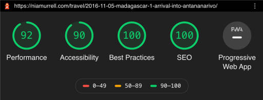 SCORES performance 92, accessibility 90, best practices 100, SEO 100