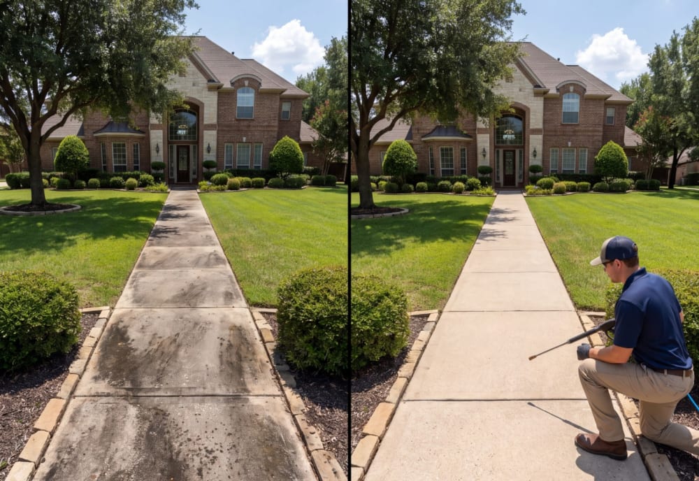 Sidewalk Cleaning — DFW Washing Pros