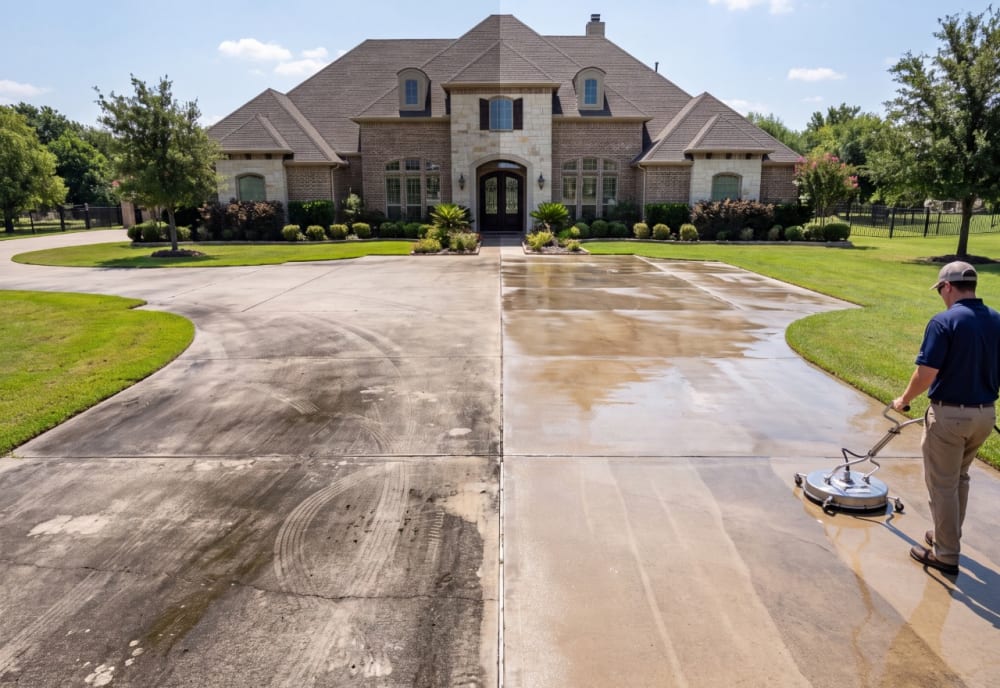 Driveway Cleaning — DFW Washing Pros