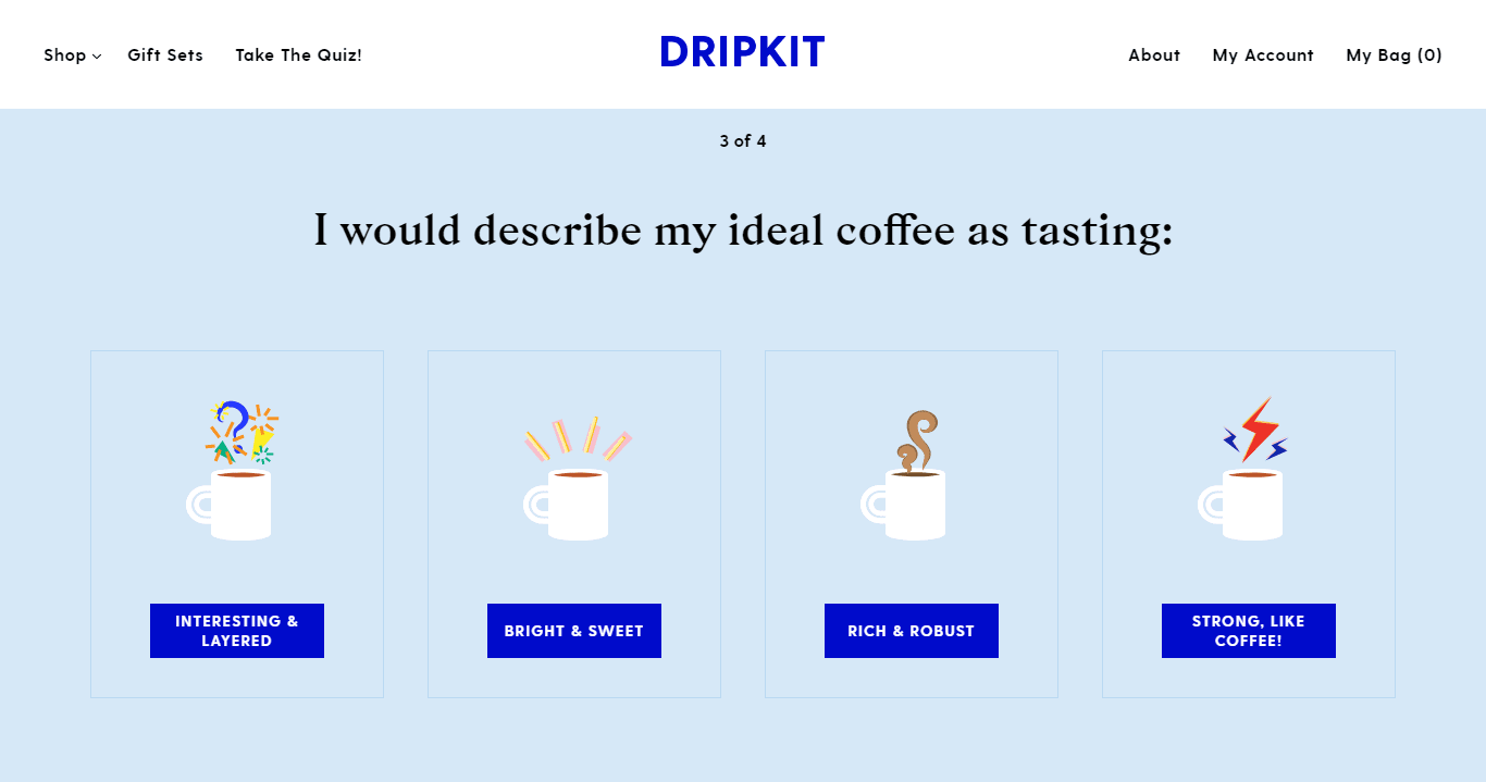 Dripkit quiz questions and illustrated answers.