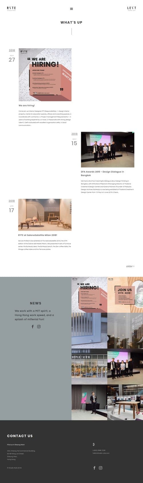 Blog for Studio Ryte