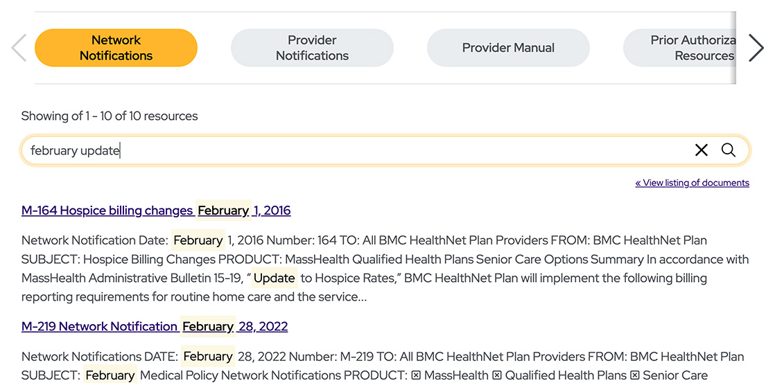 That same component but with an Algolia-based search