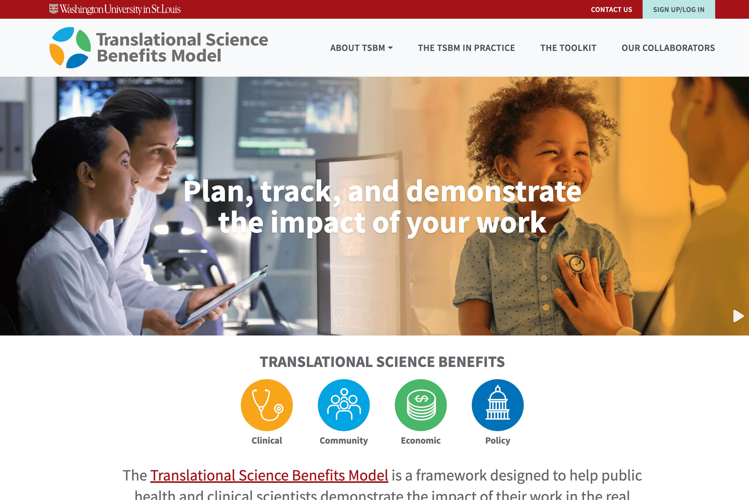 This illustrates a screenshot for Promote scientific achievement