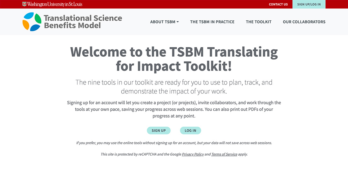 Creating an account on the TSBM site