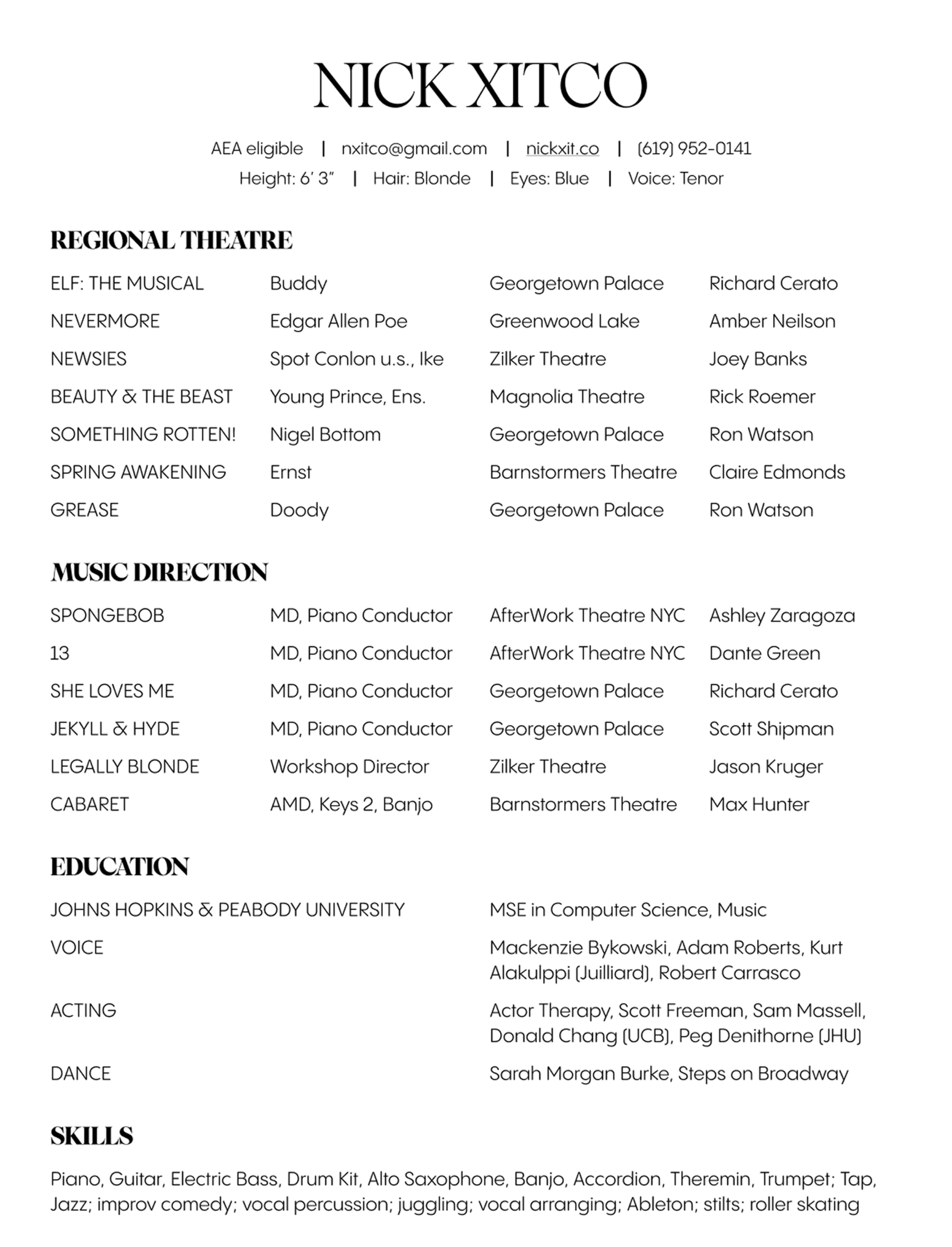 Thumbnail of performance resume