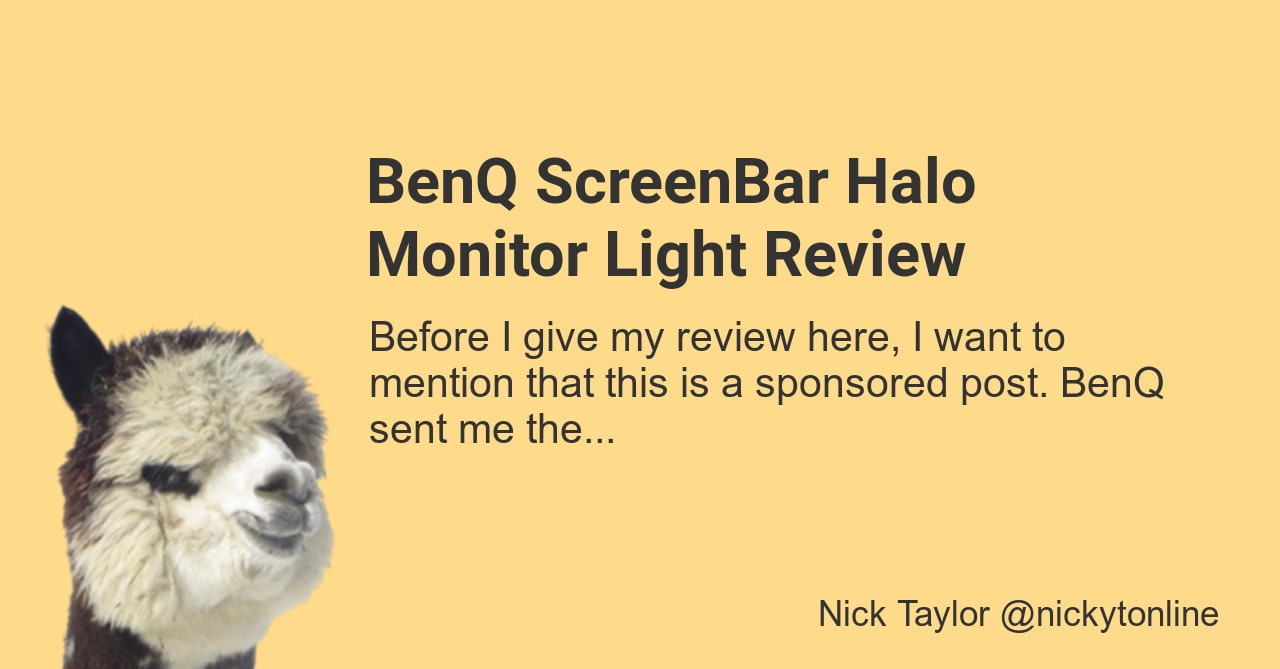 BenQ ScreenBar Halo review - Photofocus