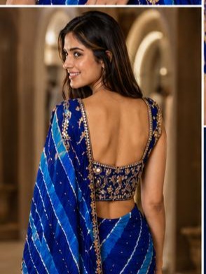 Premium Georgette Saree view 2
