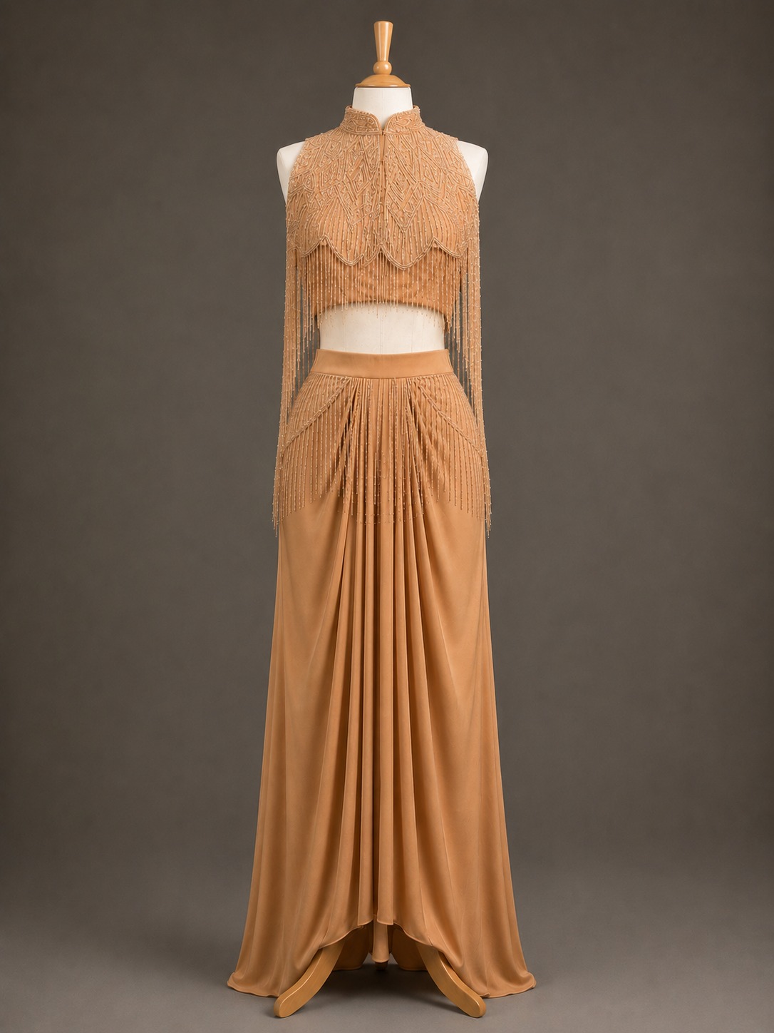 golden dress view 1