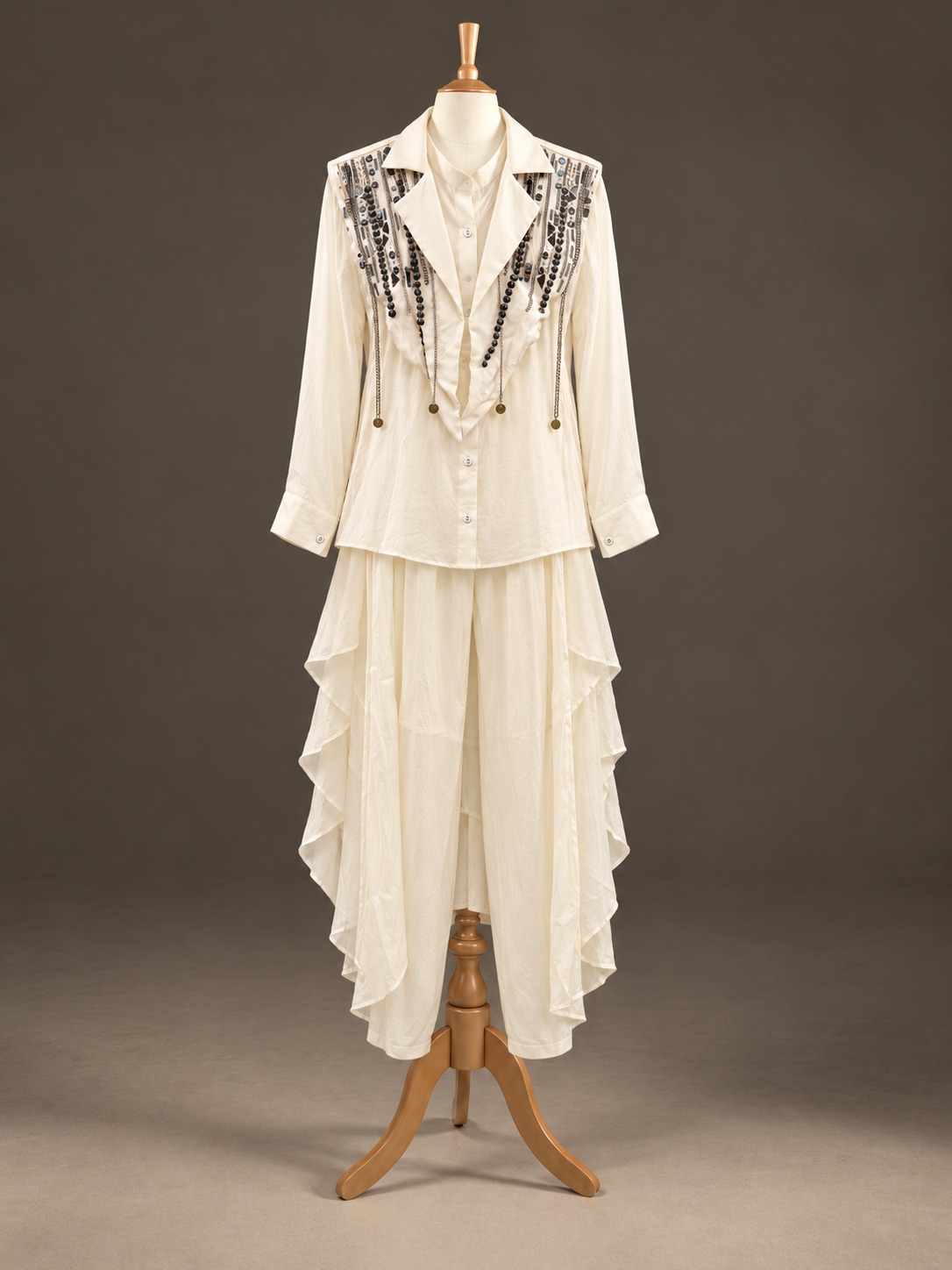 White Co-rd Dress Set view 1