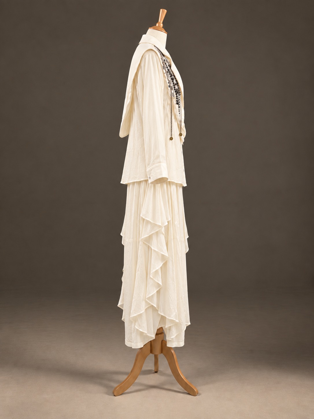 White Co-rd Dress Set view 3