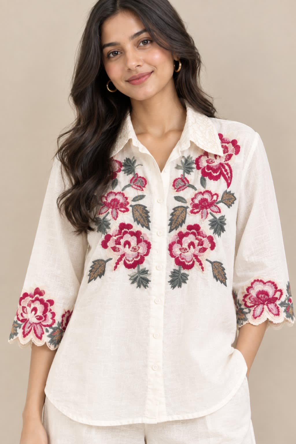Ivory Bloom Co-ord Set view 2