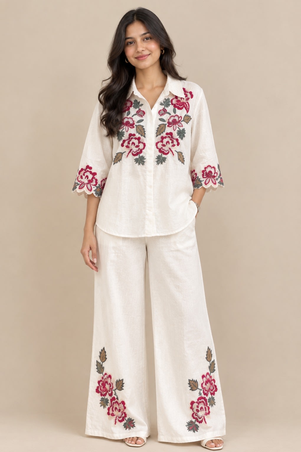Ivory Bloom Co-ord Set view 1