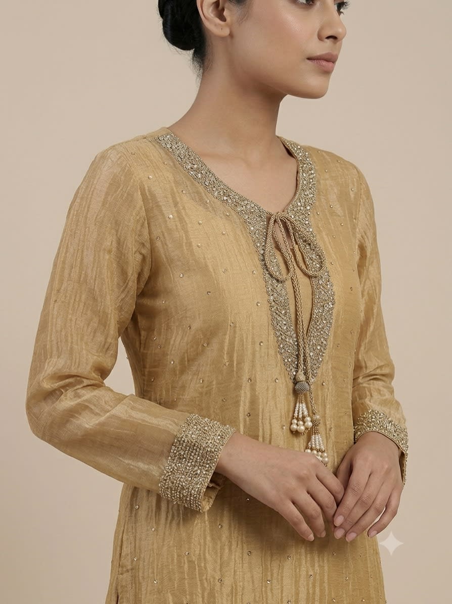 Golden Sand Embellished Set view 2