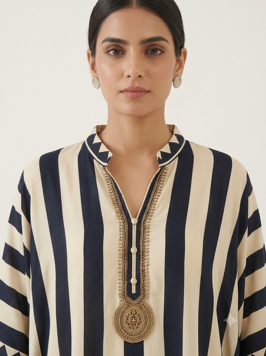 Monochrome Muse Striped Tunic Set view 2