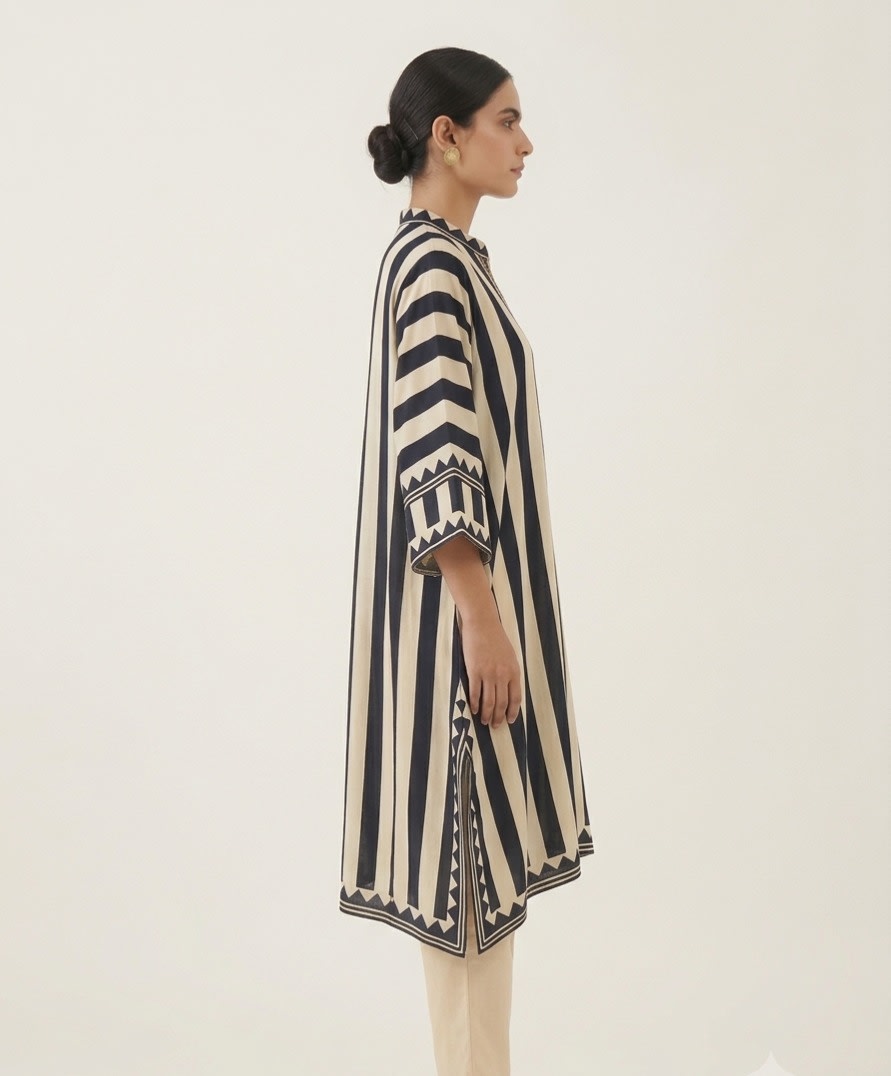 Monochrome Muse Striped Tunic Set view 4