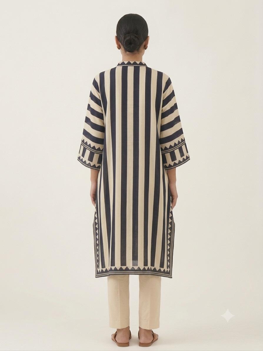 Monochrome Muse Striped Tunic Set view 5