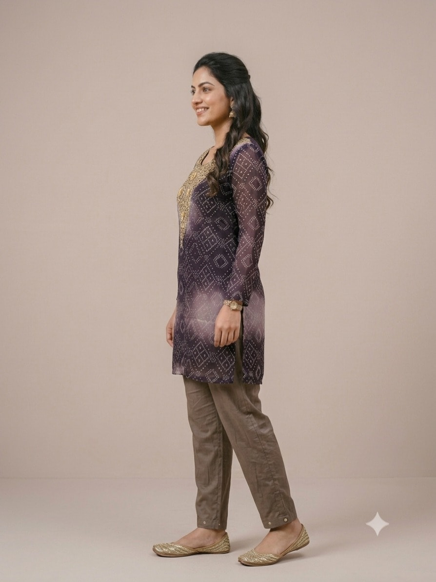 Aubergine Diamond Set view 3
