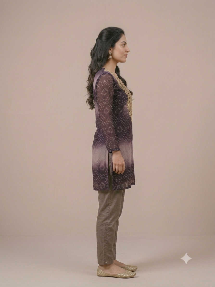 Aubergine Diamond Set view 4