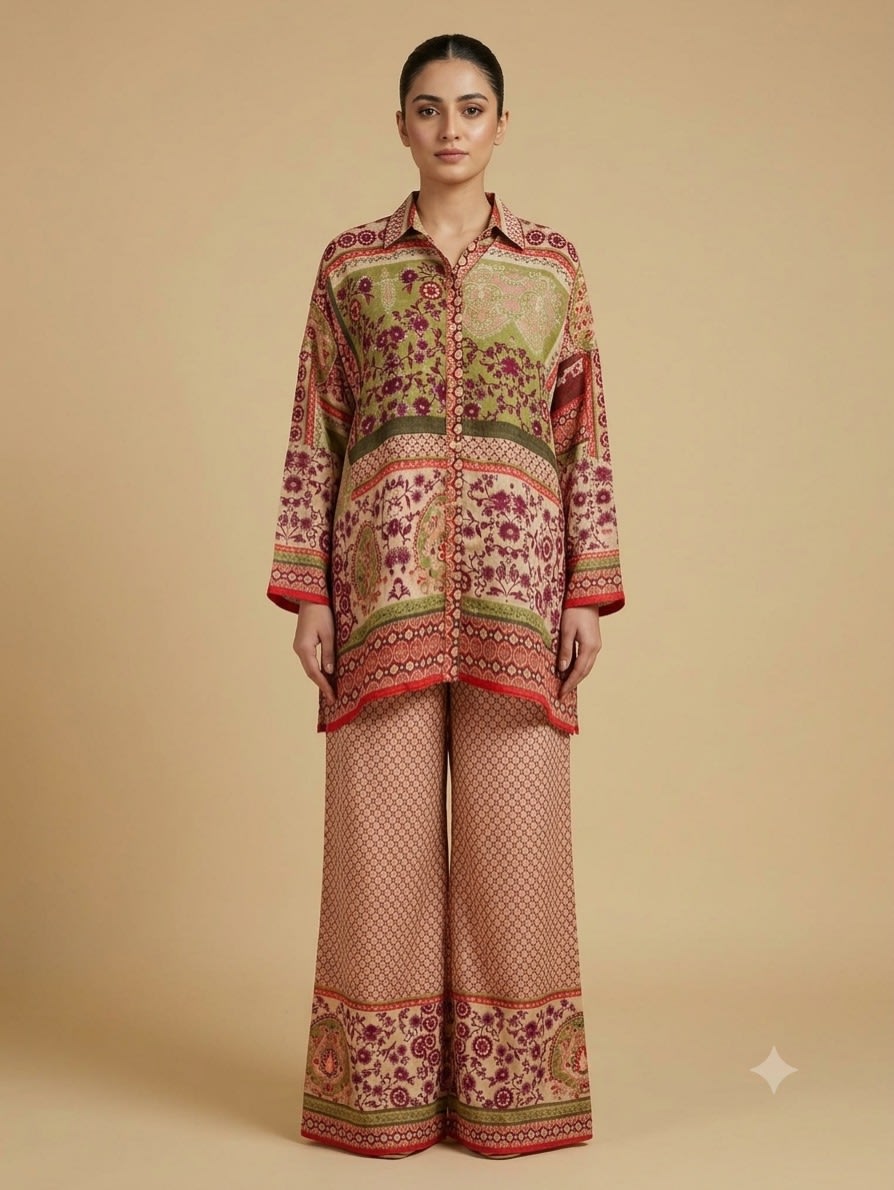 Olive Heritage Patchwork Co-ord Set view 1