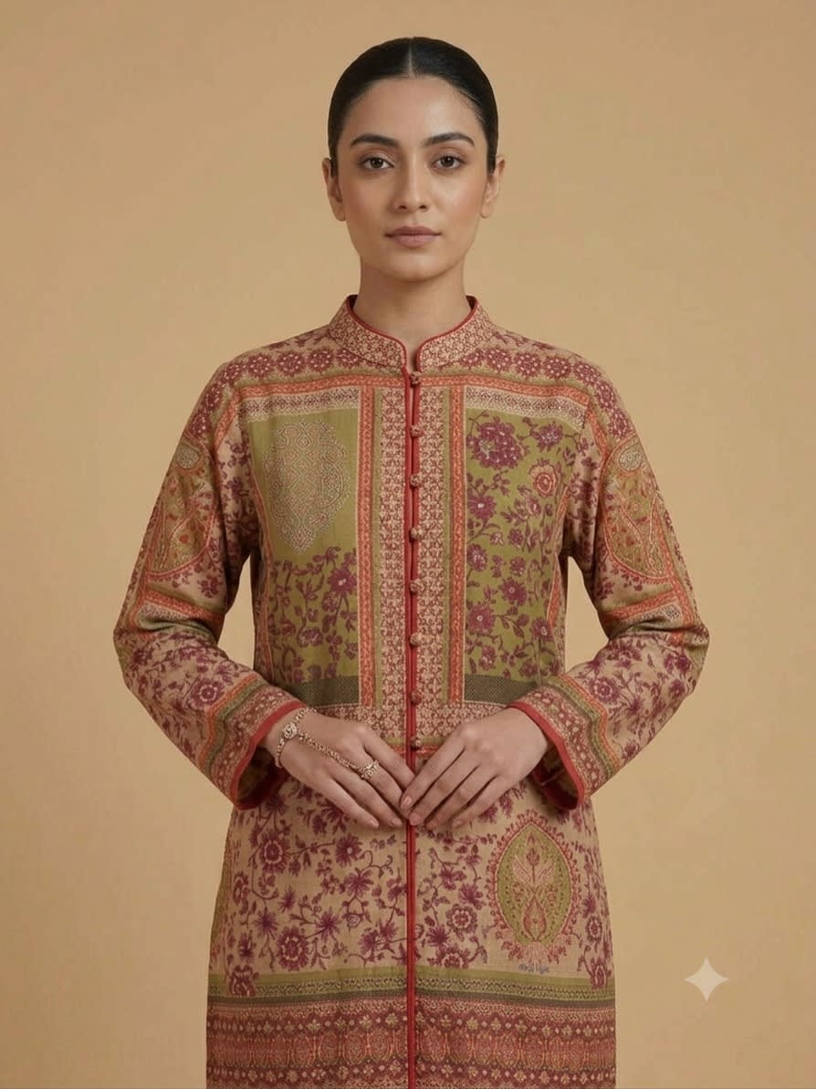Olive Heritage Patchwork Co-ord Set view 2