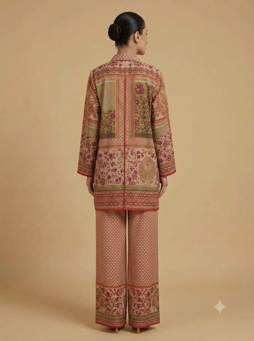 Olive Heritage Patchwork Co-ord Set view 5