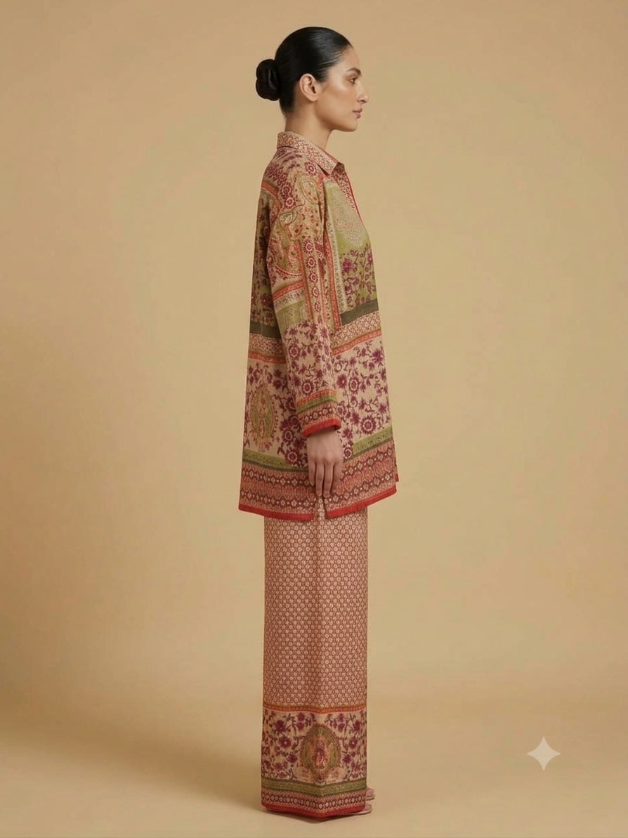 Olive Heritage Patchwork Co-ord Set view 3