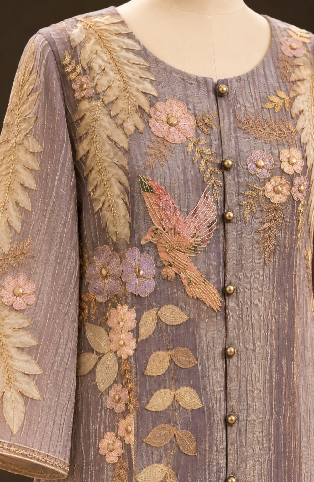 Lavender Botanical Threadwork Co-ord Set view 2