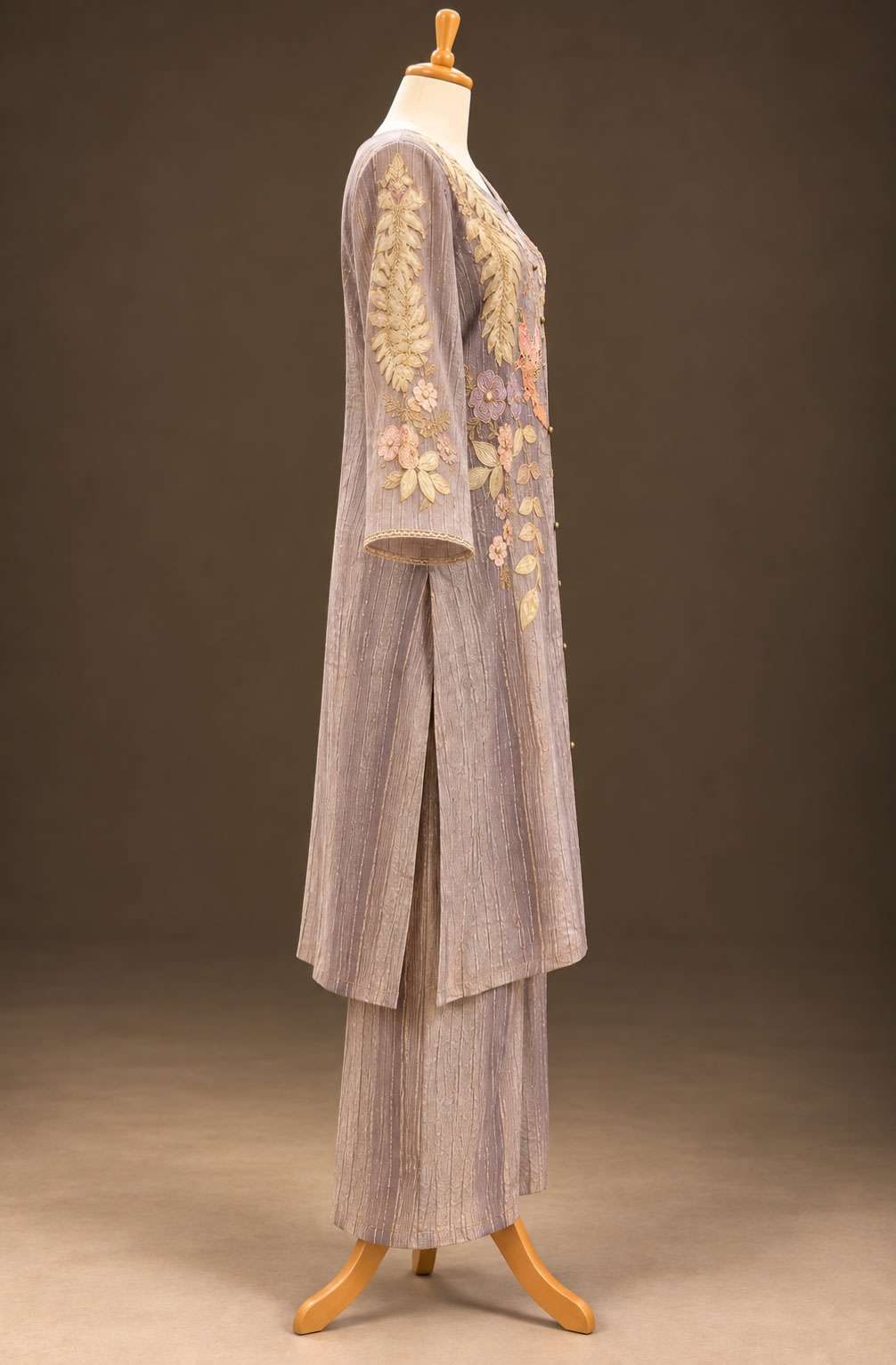 Lavender Botanical Threadwork Co-ord Set view 3