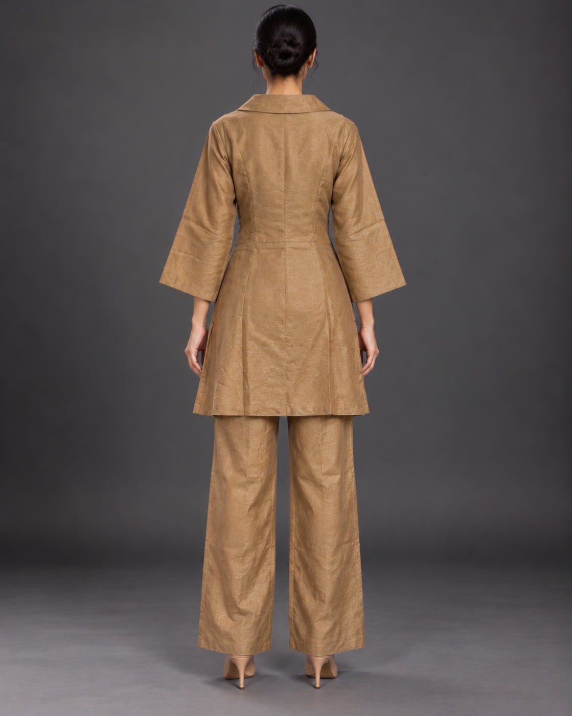 Mocha Botanical Wrap Co-ord Set view 5