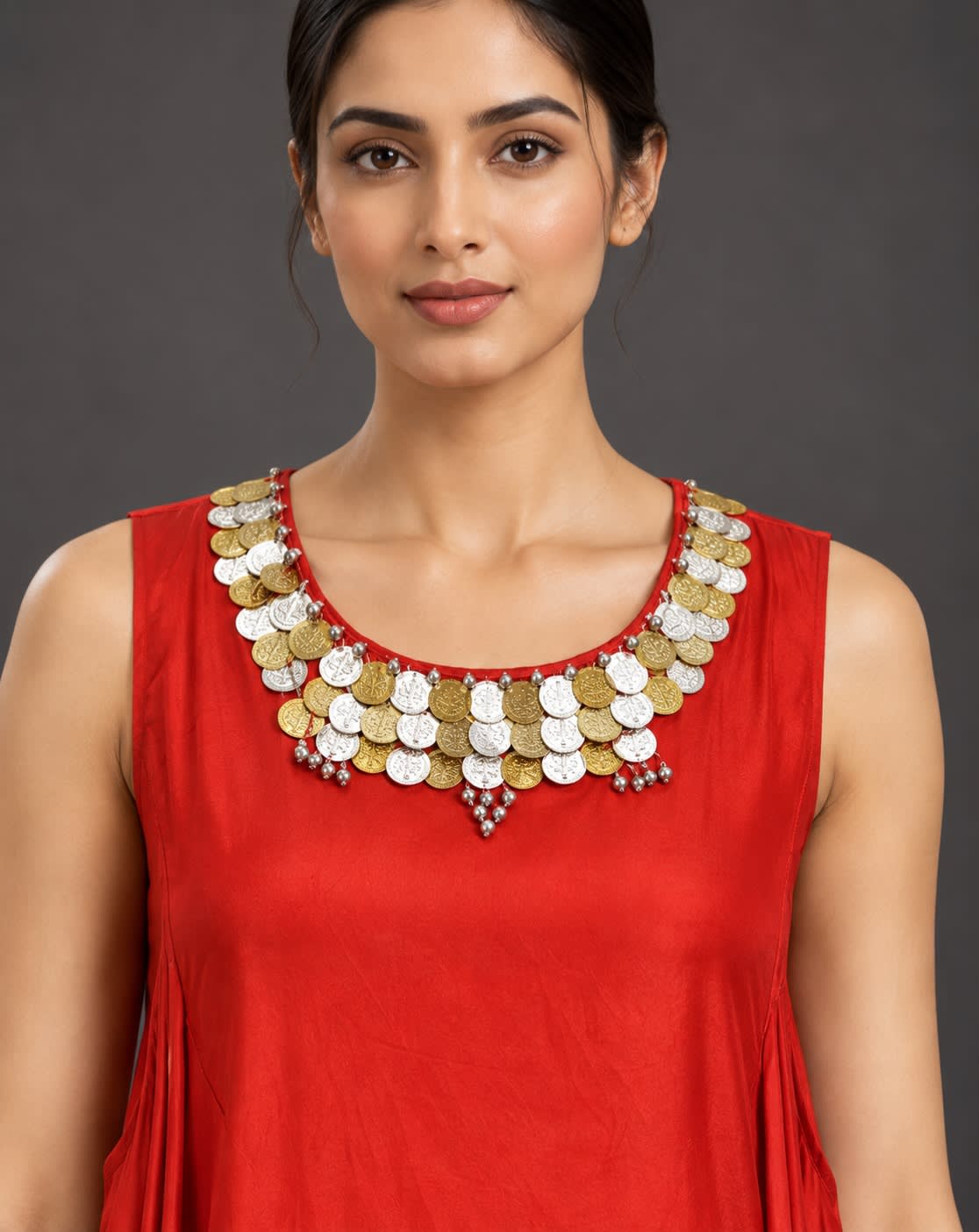 Vermilion Draped Longline Set view 2
