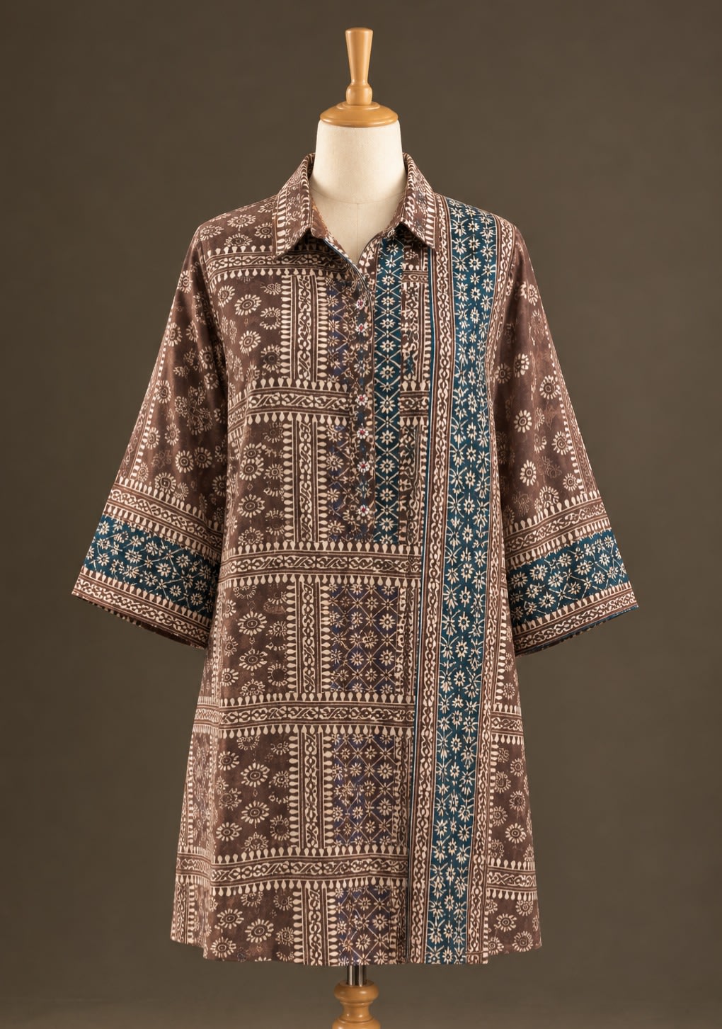 Cocoa Teal Heritage Shirt view 1