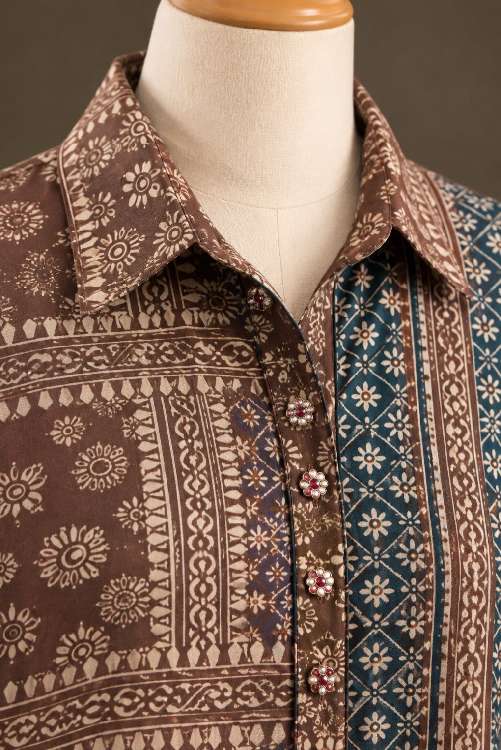 Cocoa Teal Heritage Shirt view 2
