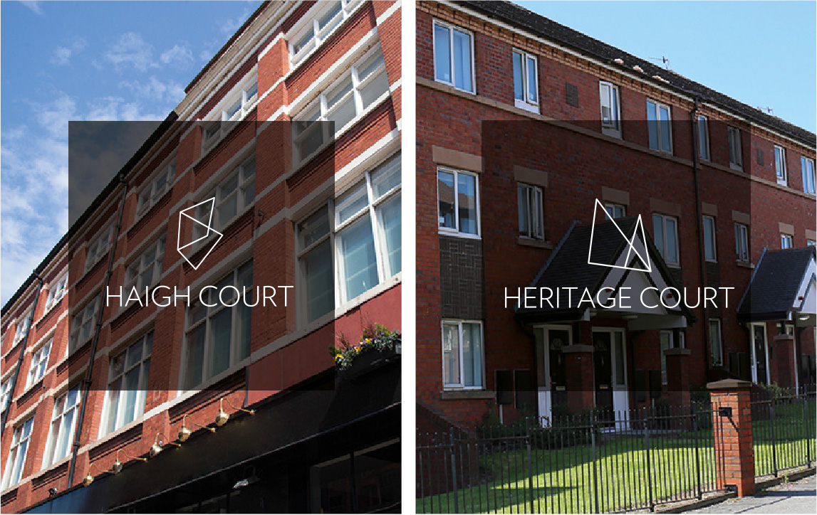 Exterior of Haigh Court and Heritage Court, Nido Student Accommodation in Liverpool