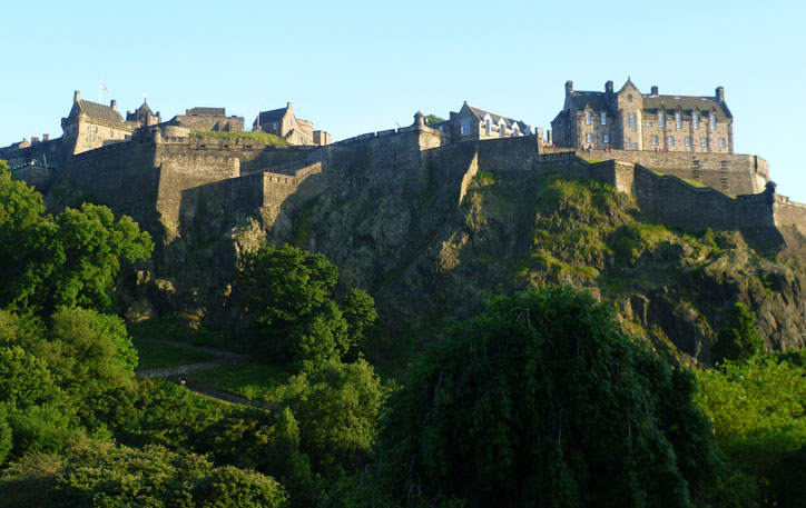 Exterior of Edinburgh Castle