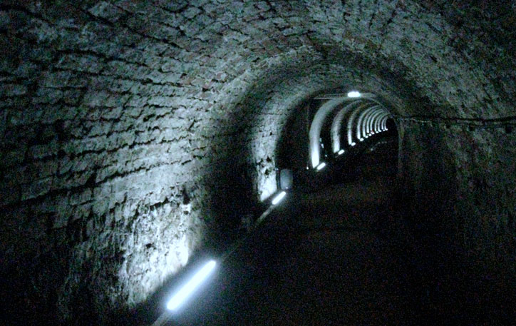 Interior of the Victoria Tunnel, Newcastle