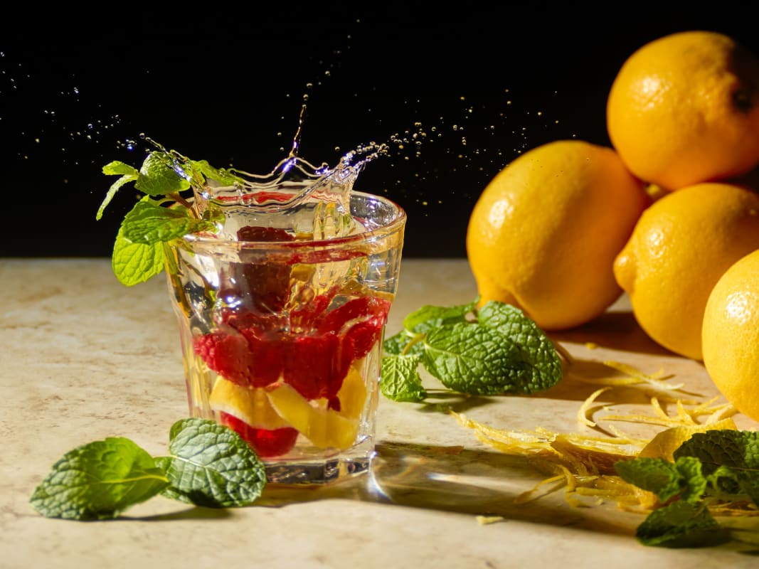 Raspberry Mint Lemonade