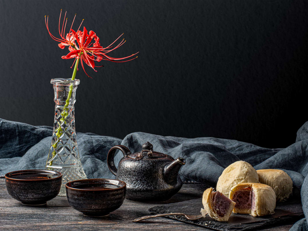 Lycoris Radiata Crustulam Et Tea