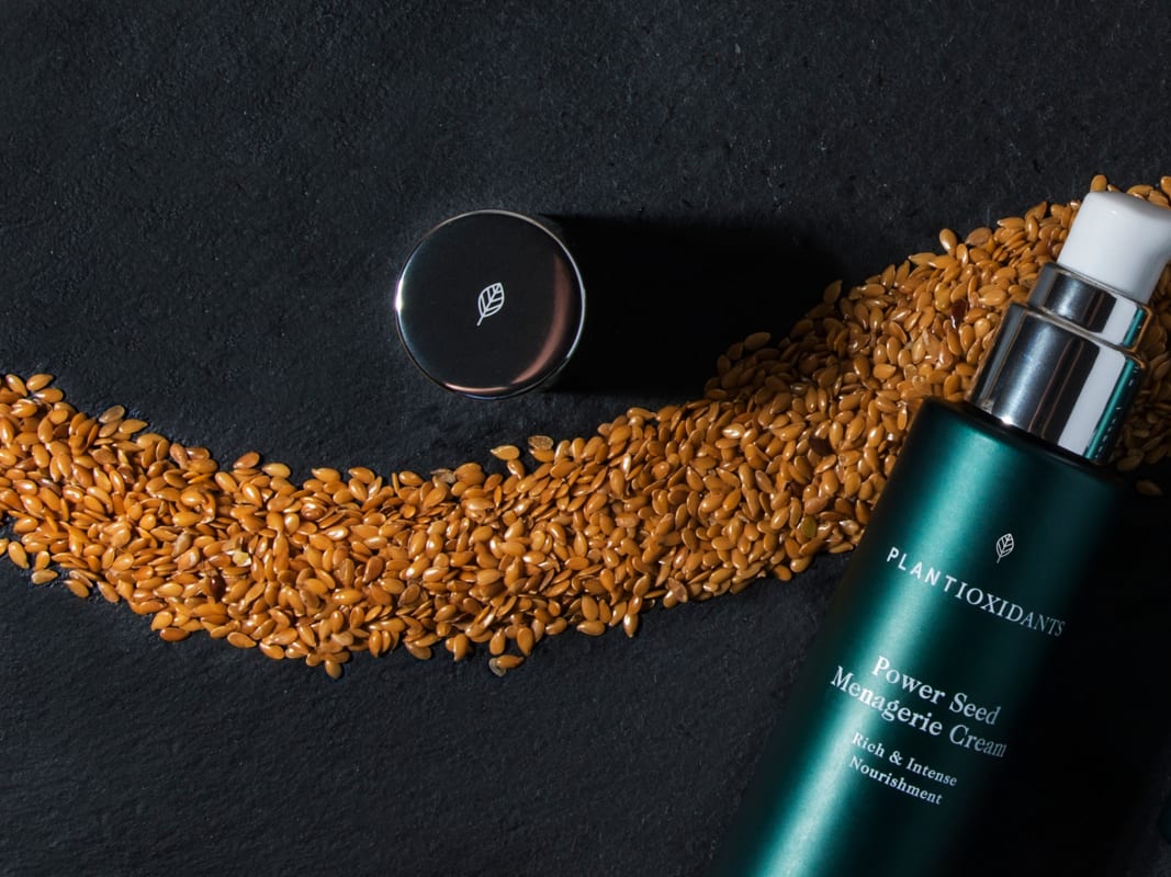 Plantioxidant Power Seed Skincare Bottles Golden Seeds