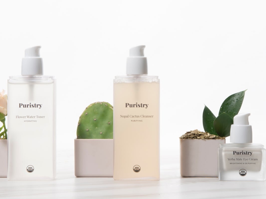 Purisiry Organic Skincare Products Clean Beauty Arrangement