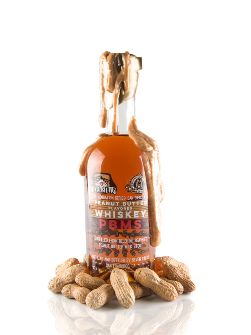 Seven Stills Peanut Butter Whiskey Splash Bottle